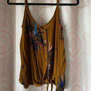 A spaghetti strap blouse